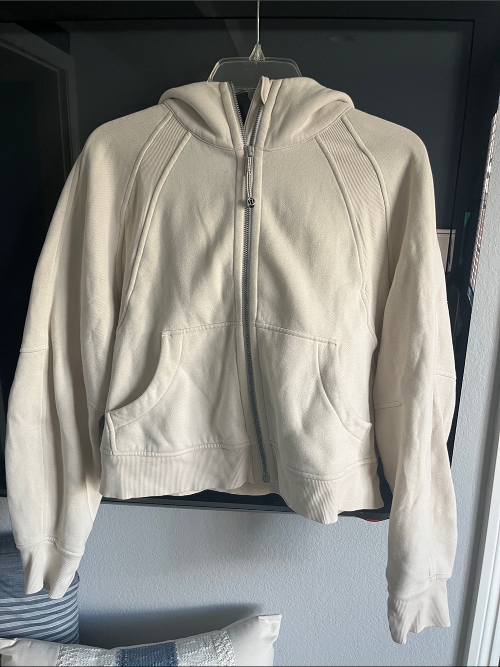 lululemon athletica Cream Zip-Up Hoodie Jacket